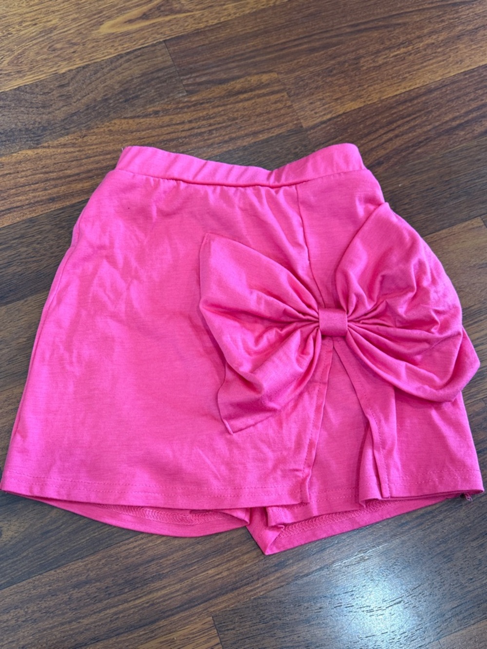 3/$12 SHEIN Hot Pink Bow-Accent Skort (7Y)
